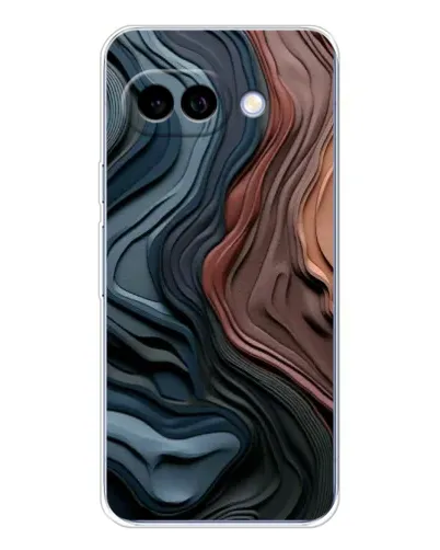 Чехол для Google Pixel 9A с картинкой «Цветные волны каньона»