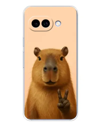 Чехол для Google Pixel 9A с картинкой «Капибара виктория»