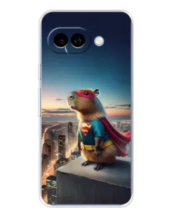 Чехол для Google Pixel 9A с картинкой «Капи-мен супергерой»