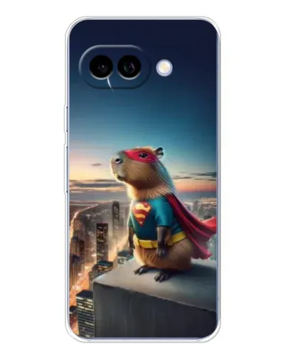 Чехол для Google Pixel 9A с картинкой «Капи-мен супергерой»