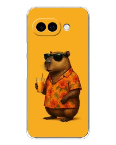 Чехол для Google Pixel 9A с картинкой «Капибара на отдыхе»