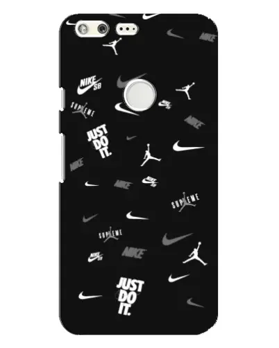 Чохол для Google Pixel XL з картинкою «Nike Black Pattern»