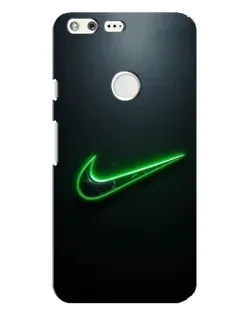 Чохол для Google Pixel XL з картинкою «Неоновий контур Nike»