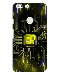 Чохол для Google Pixel XL з картинкою «Nike — золота іскра»