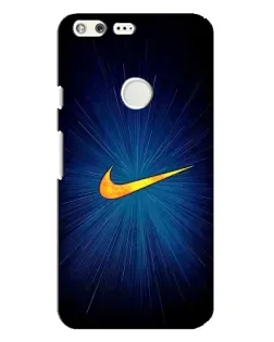 Чехол для Google Pixel XL с картинкой «Синий пульс Nike»