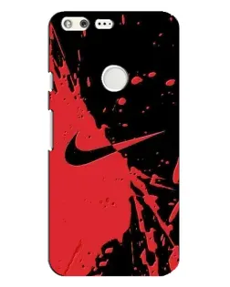 Чехол для Google Pixel XL с картинкой «Красные брызги Nike»