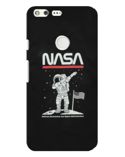 Чехол для Google Pixel XL с картинкой «NASA — шагаем по Луне»