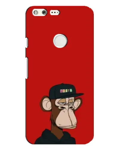 Чохол для Google Pixel XL з картинкою «Bored Ape — червоний фон»