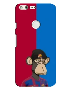 Чохол для Google Pixel XL з картинкою «Bored Ape — фанат Барси»