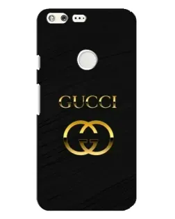 Чехол для Google Pixel XL с картинкой «Золотой логотип Gucci»