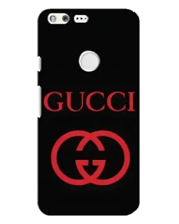 Чехол для Google Pixel XL с картинкой «Gucci — красный логотип»