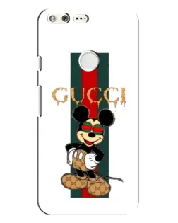 Чехол для Google Pixel XL с картинкой «Микки Маус Gucci — полосы»