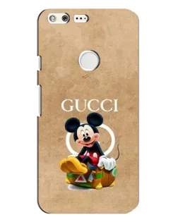 Чехол для Google Pixel XL с картинкой «Микки Маус Gucci — крафт»