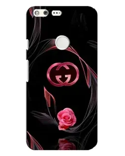 Чехол для Google Pixel XL с картинкой «Gucci — неоновая роза»