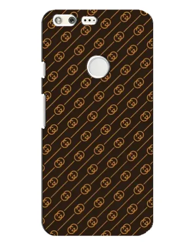 Чехол для Google Pixel XL с картинкой «Gucci — золотые диагонали»