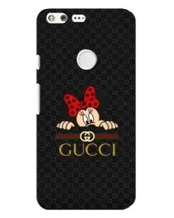 Чехол для Google Pixel XL с картинкой «Минни Маус Gucci — черный»