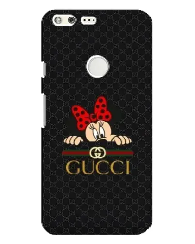 Чехол для Google Pixel XL с картинкой «Минни Маус Gucci — черный»