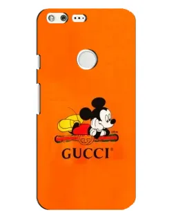 Чехол для Google Pixel XL с картинкой «Микки Маус Gucci — оранж»