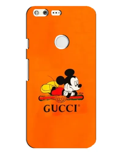 Чехол для Google Pixel XL с картинкой «Микки Маус Gucci — оранж»