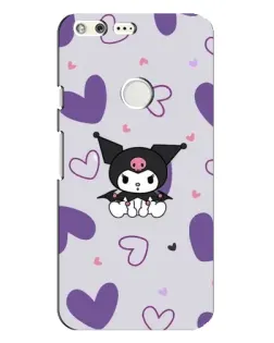 Чохол для Google Pixel XL з картинкою «Kuromi та лавандові серця»