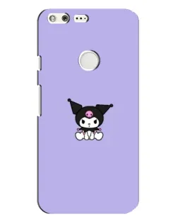 Чохол для Google Pixel XL з картинкою «Kuromi — фіолетовий мінімалізм»