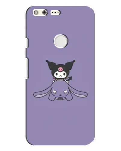 Чохол для Google Pixel XL з картинкою «Kuromi на ліловому фоні»