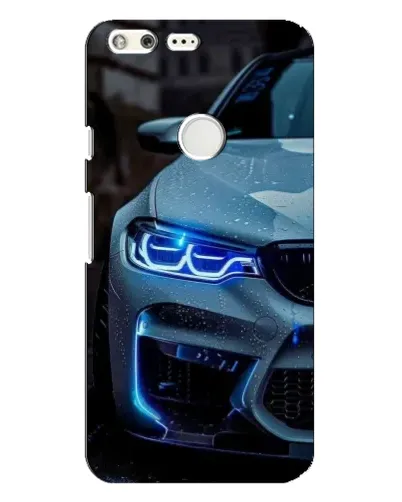 Чохол для Google Pixel XL з картинкою «Погляд BMW з синіми фарами»