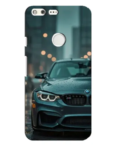 Чохол для Google Pixel XL з картинкою «BMW у вогнях міста»