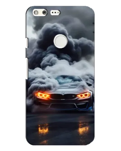 Чохол для Google Pixel XL з картинкою «BMW у диму»