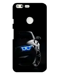 Чехол для Google Pixel XL с картинкой «BMW — ночной взгляд»