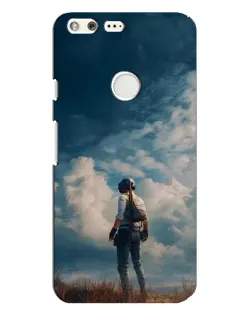 Чохол для Google Pixel XL з картинкою «Герой PUBG на скелі»