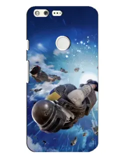 Чохол для Google Pixel XL з картинкою «Десант PUBG — стрибок»
