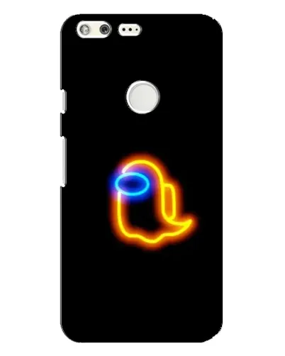 Чохол для Google Pixel XL з картинкою «Among Us неонове сяйво»