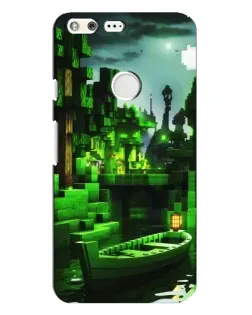 Чохол для Google Pixel XL з картинкою «Minecraft лісовий пейзаж»
