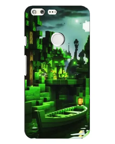 Чохол для Google Pixel XL з картинкою «Minecraft лісовий пейзаж»