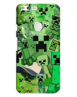 Чохол для Google Pixel XL з картинкою «Кріпери Minecraft»