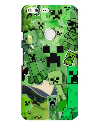 Чохол для Google Pixel XL з картинкою «Кріпери Minecraft»