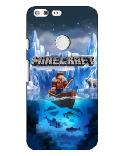 Чохол для Google Pixel XL з картинкою «Minecraft льодянийсвіт»