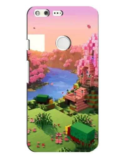 Чохол для Google Pixel XL з картинкою «Рожеве дерево Minecraft»