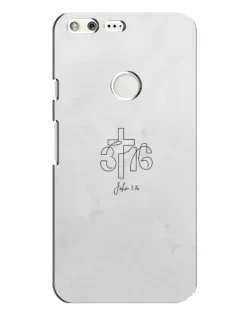 Чохол для Google Pixel XL з картинкою «Івана 3:16 Хрест»