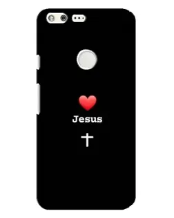 Чохол для Google Pixel XL з картинкою «Серце - Jesus»