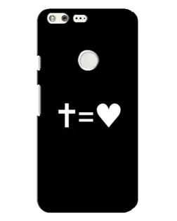 Чохол для Google Pixel XL з картинкою «Хрест та Серце»