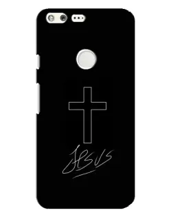 Чехол для Google Pixel XL с картинкой «Графический крест Jesus»