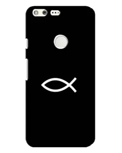 Чехол для Google Pixel XL с картинкой «Символ рыбы Jesus»