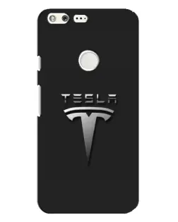 Чохол для Google Pixel XL з картинкою «Сталевий логотип Tesla»