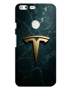 Чохол для Google Pixel XL з картинкою «Мармурова Tesla Gold»