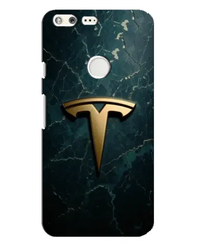 Чохол для Google Pixel XL з картинкою «Мармурова Tesla Gold»