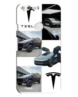 Чохол для Google Pixel XL з картинкою «Колаж Cybertruck Tesla»