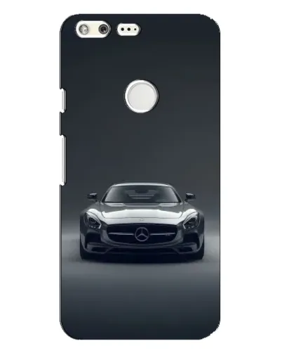 Чехол для Google Pixel XL с картинкой «Mercedes на черном»