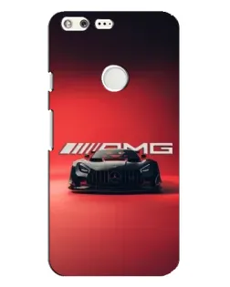Чохол для Google Pixel XL з картинкою «Mercedes AMG — червона лінія»